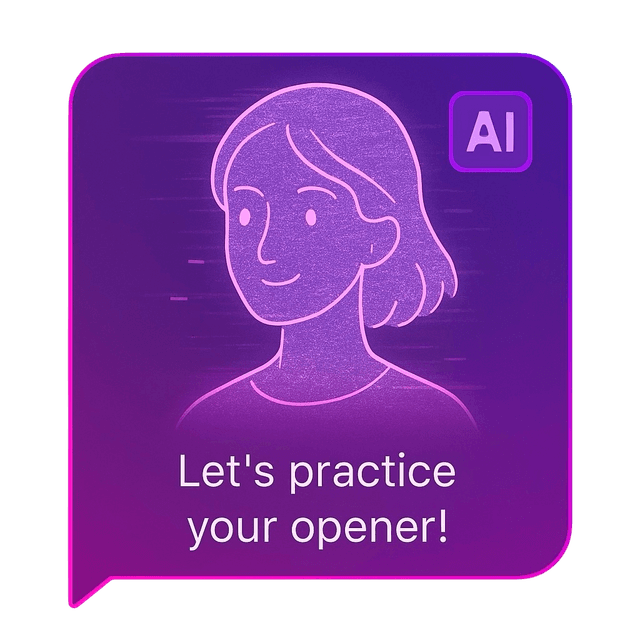 AI coach providing personalized dating advice and feedback